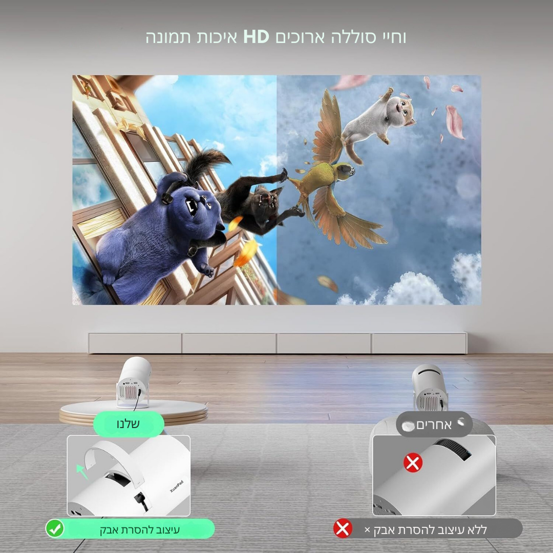 ™CineLux | הפכו את החלל שלכם לקולנוע ביתי